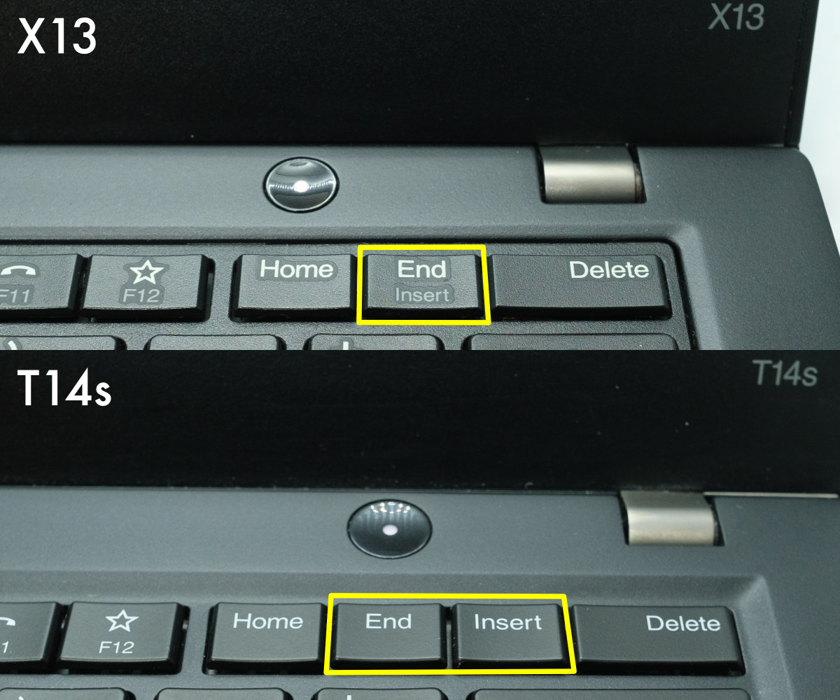 x13 t14s keys
